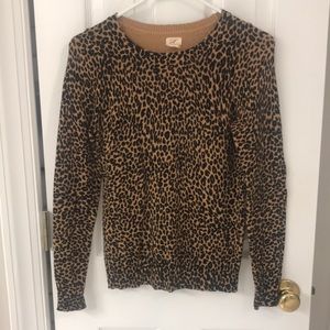 Loft Cheetah pullover sweater